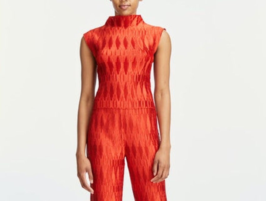 Apparel Veronica Beard | Foxe Top Flame