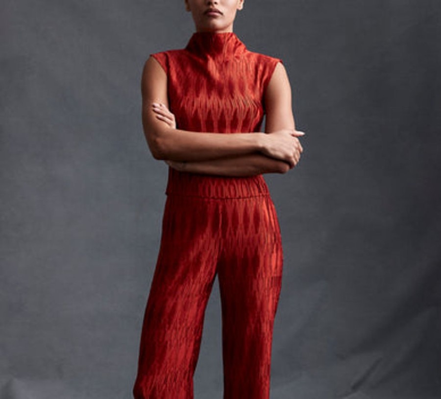Apparel Veronica Beard | Foxe Top Flame