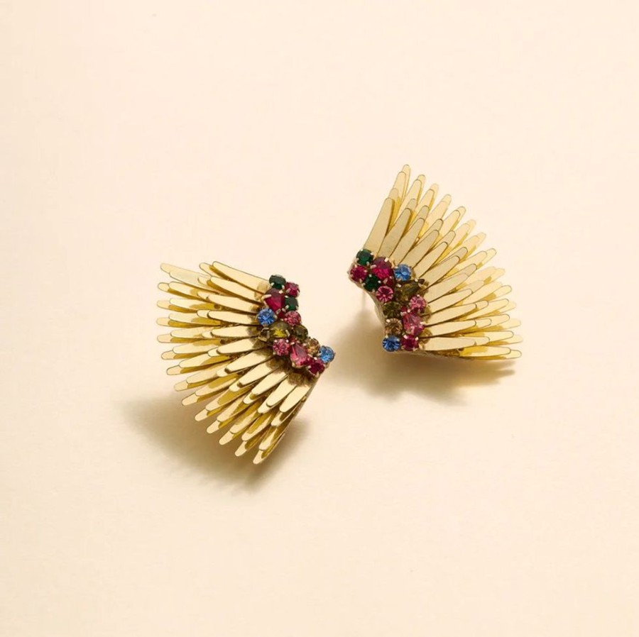 Jewelry + Accessories Mignonne Gavigan Earrings | Mega Mini Madeline Earrings Gold Multi