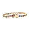 Jewelry + Accessories Jane Win Jane Win Jewelry | Love Rainbow Heart Tennis Chain Bracelet