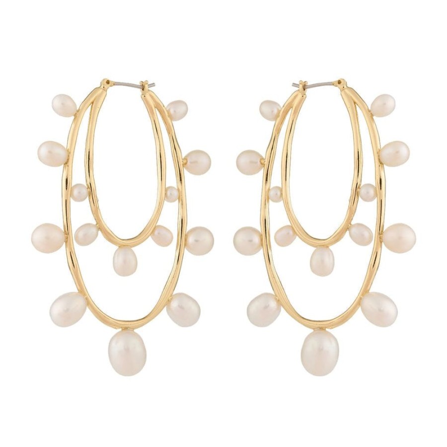 Jewelry + Accessories Mignonne Gavigan Earrings | Allegra Lux Hoops White Gold