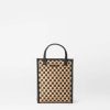 Handbags MZ Wallace | Micro Woven Box Tote Camel/ Black