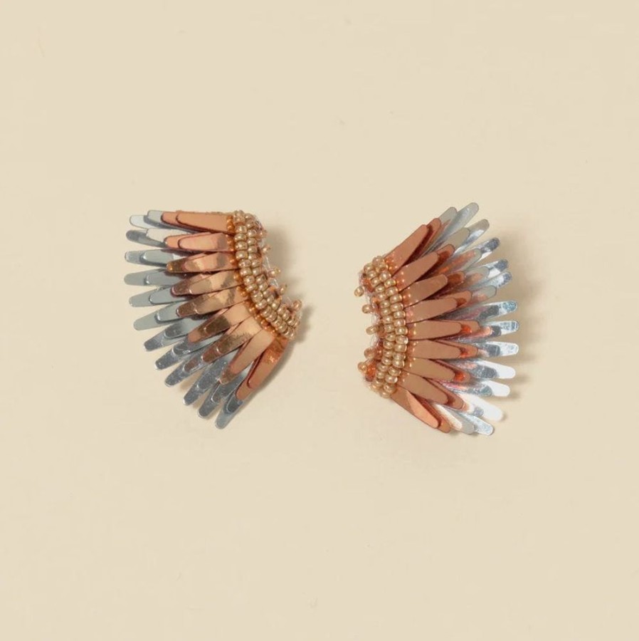 Jewelry + Accessories Mignonne Gavigan Earrings | Micro Madeline Earrings Silver/ Rose Gold