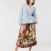 Apparel Me369 | Vanessa Printed Midi Skirt Oriental