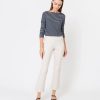 Apparel Ann Mashburn | Faye Flare Cropped Pant Taupe Stretch Twill