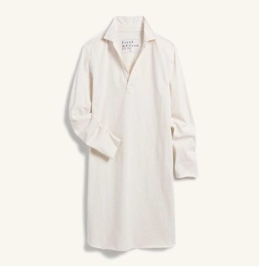 Apparel Frank & Eileen | Nicole Henley Jersey Dress Vintage White