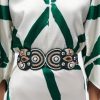Jewelry + Accessories Figue Belts | Alzira Beaded Belt Eden Green