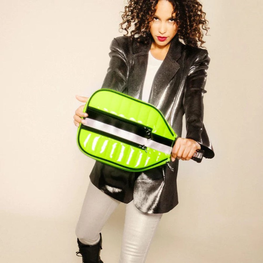Handbags Think Royln | Sporty Pickleball Crossbody Neon Yellow