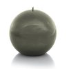 Jewelry + Accessories Zodax Candles & Diffusers | Shiny Metallic Ball Candle 6" Dark Green