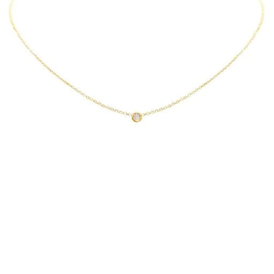 Jewelry + Accessories LA SOULA Necklaces | One Diamond Station Necklace