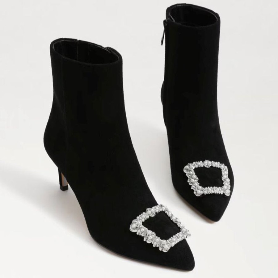 Shoes Sam Edelman | Ulissa Luster Savoy Suede Black