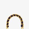 Handbags Clare V. | Shortie Strap Grosgrain Curb Chain Navy