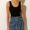 Apparel Kivari | Tallulah Scoop Tank Black