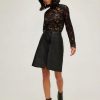 Apparel Fifteen Twenty | Stretch Lace Turtleneck Black