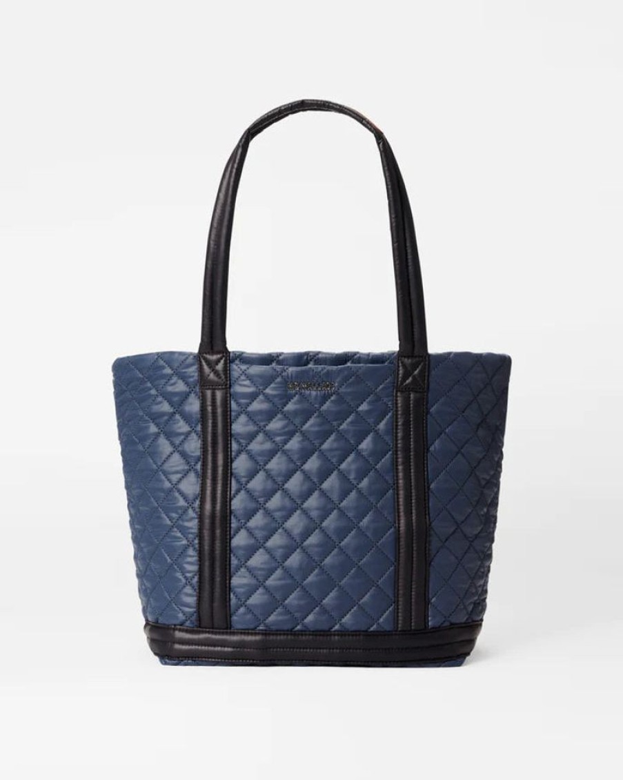 Handbags MZ Wallace | Empire Tote Medium Navy/ Black