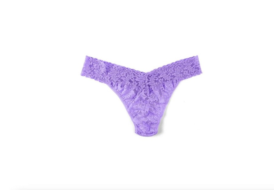 Apparel Hanky Panky | 4811P Signature Lace Original Rise Thong Electric Orchid Purple