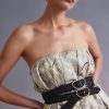 Jewelry + Accessories Lizzie Fortunato Jewels Belts | Wide Georgia Belt Woven Java Silver Buckle