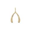 Jewelry + Accessories Jane Win Jane Win Jewelry | Lucky Pave Wishbone 18-20" Adjustable Chain