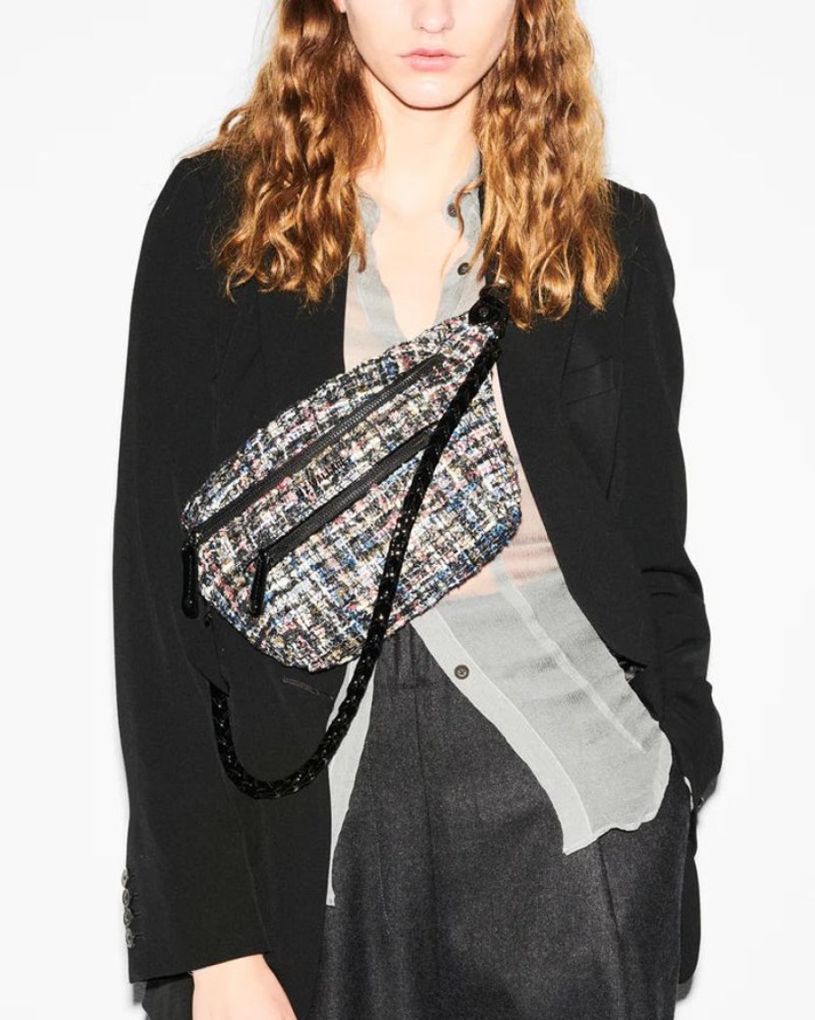 Handbags MZ Wallace | Mz Crosby Sling Small Midnight Sparkle Boucle