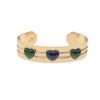 Jewelry + Accessories Jane Win Jane Win Jewelry | Love Set In Stone Heart Cuff Lapis Malachite