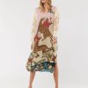Apparel Me369 | Violet V Neck T Dress Oriental