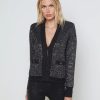 Apparel L'Agence | Jinny Sequin Cardigan Black/ Charcoal Sequin