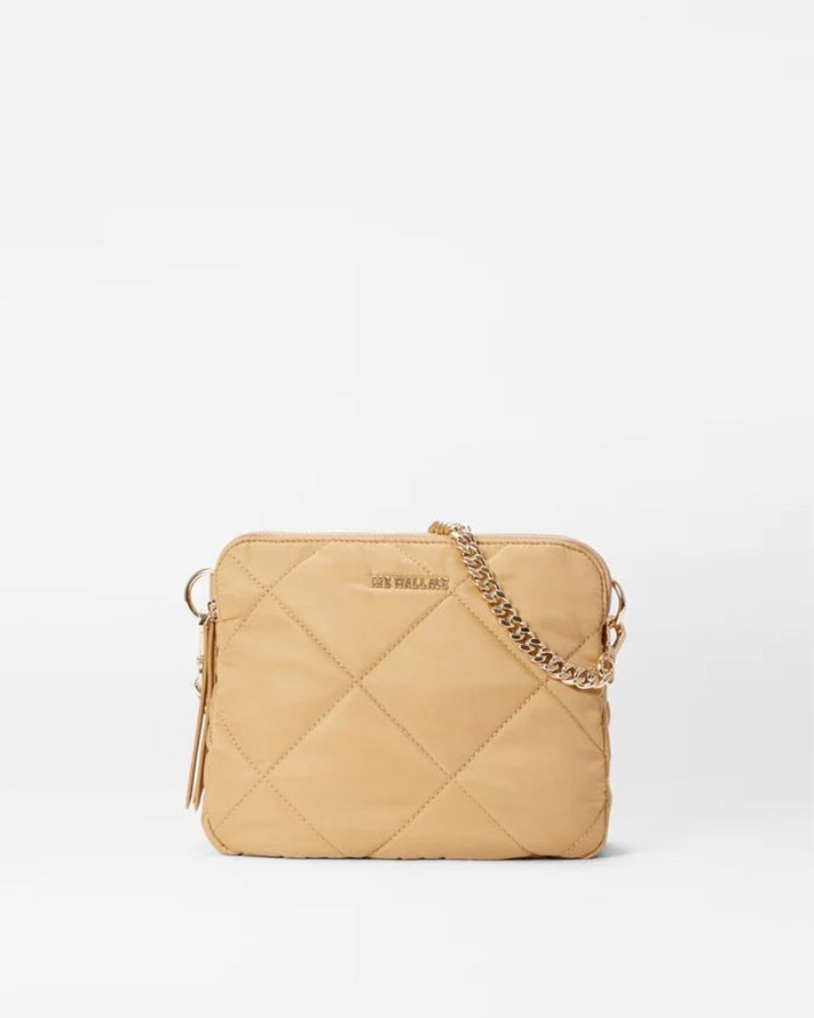 Handbags MZ Wallace | Quilted Madison Crossbody Camel